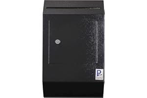 PROTEX SAFE CO. Protex Drop Box Security Lock Box (WDB-110)-Black,Heavy duty,Piano hinge, Secure suggestions, ballots, mail, money, rent checks and more