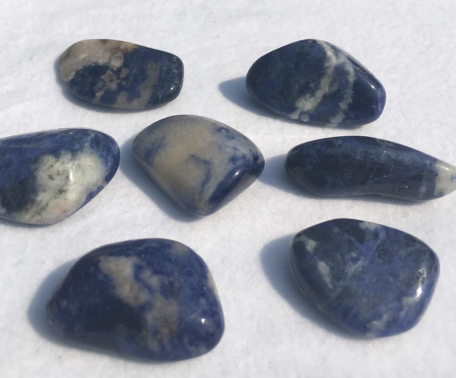 Sodalite Crystal Tumble Stones Medium - 1 Pc - Image 3