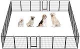 Yaheetech 24-Panel Heavy-Duty Dog Playpen 100cm Height for Indoor Outdoor view 9
