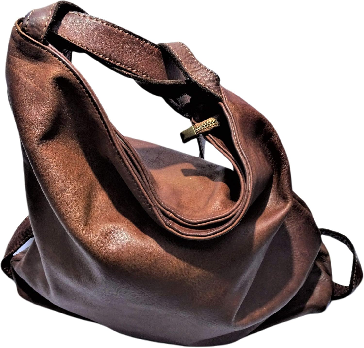 Brakumi Genuine Leather Bags Women Shopping Bag Backpack Shoulder Soft