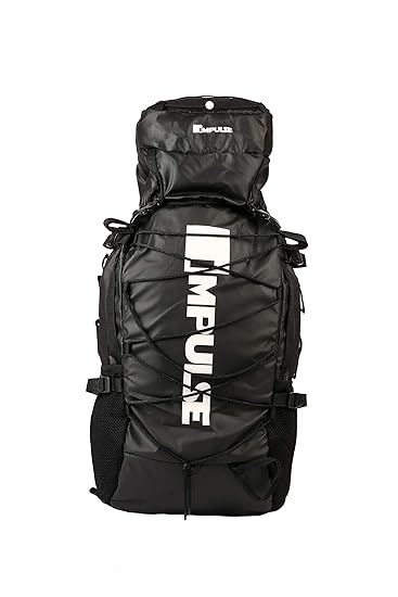 Impulse Polyester 50 Ltr Black Trekking Backpacks