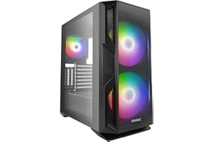 Antec NX Series NX800, Mid Tower E-ATX Gaming Case, Tempered Glass Side Panel, 360 & 280 mm Radiators Support, Built-in LED C
