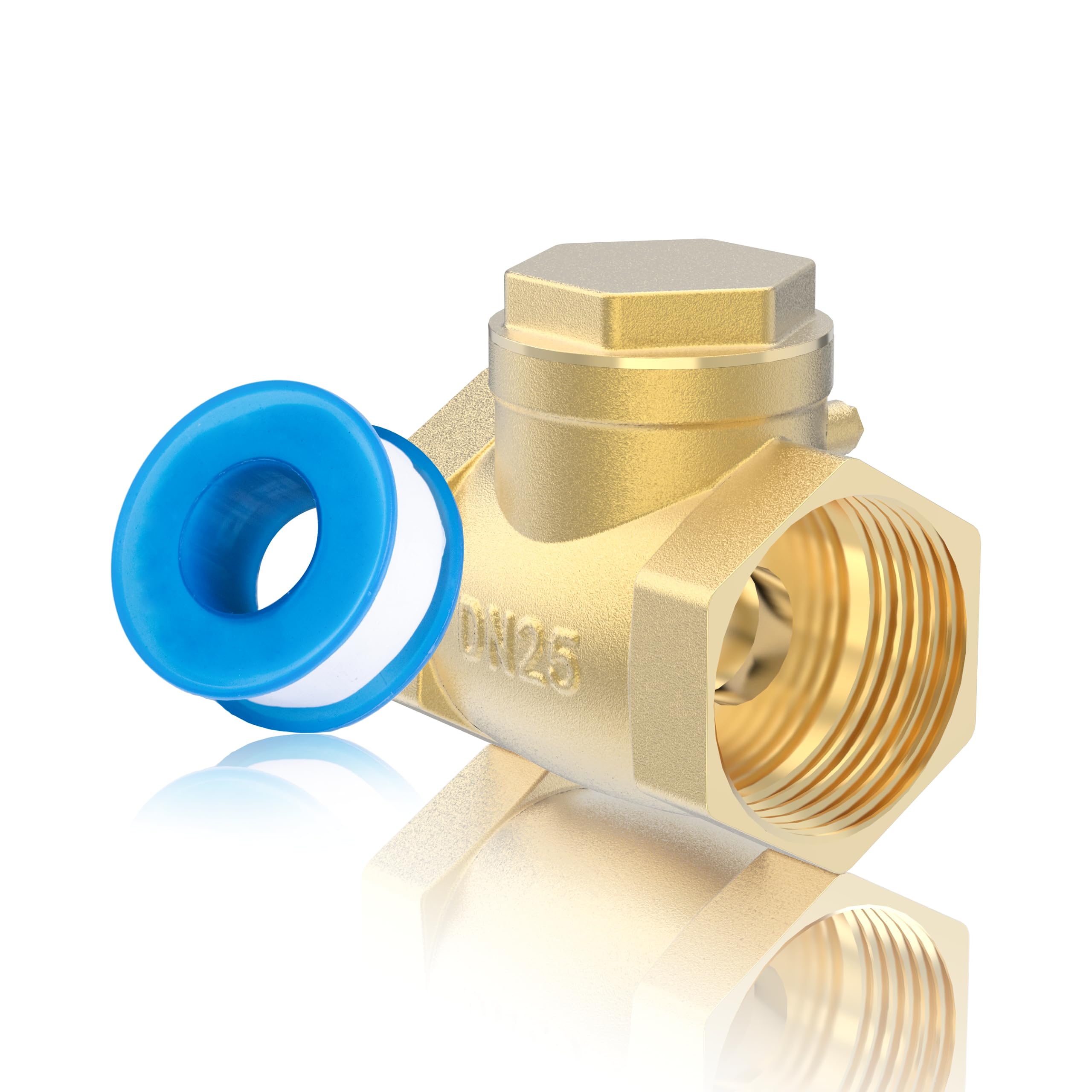 Mua 1" NPT One Way Check Valve, Swing Brass Non Return Check Valve to ...