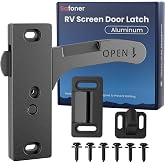 Safoner Aluminum RV Screen Door Latch Right Handle Replacement Accessories | Aluminum Right Handle, Replaces Fragile Plastic Latch, Complete Durable Latch Kit, Travel Trailer Interior Parts&amp; Accessories