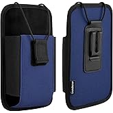 Large Scanner Holster, Rugged Vertical Carrying Case Pouch for Zebra TC75x, TC75, TC70x, TC70, TC72, TC77, M60, MC65, MC67 Mobile Computer Handheld Barcode Scanner Holder with Metal Belt Clip (Blue)