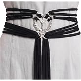 BAROROBA Renaissance Belt Accessories Medieval Viking Runes Troll Dress Rope Belt Ren Faire Costume for Women Larp Accessory