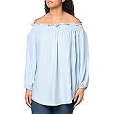 Tommy Hilfiger Womens Striped Off The Shoulder Blouse