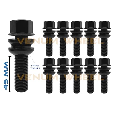 5 Pcs of 37MM Shank 14x1.5 Porsche OEM Ball Seat Swivel Washer Lug Bolts