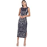 JS Collections Women's Annie Draped Tea Length Dress