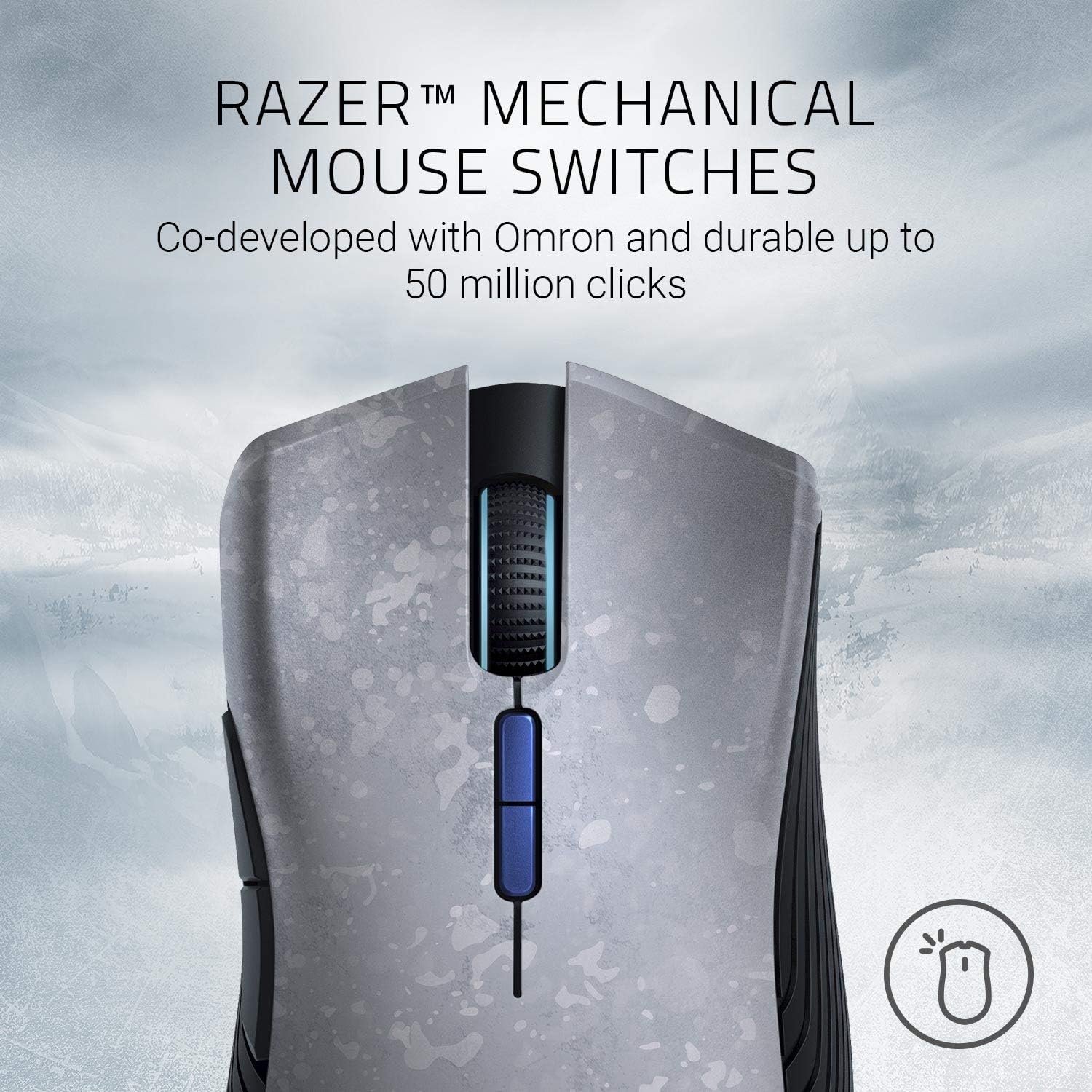 Razer Mamba Wireless Gaming Mouse: 16,000 DPI Optical Sensor - Chroma RGB Lighting - 7 Programmable Buttons - Mechanical Switches - Up to 50 Hr Battery Life - Gears of War 5 Edition: Computers & Accessories