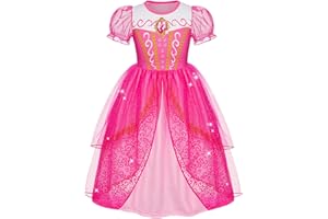 Marendyee Princess Dress up Clothes for Girls Birthday Fancy Party Halloween Costume Toddler Kids Princess Dresses
