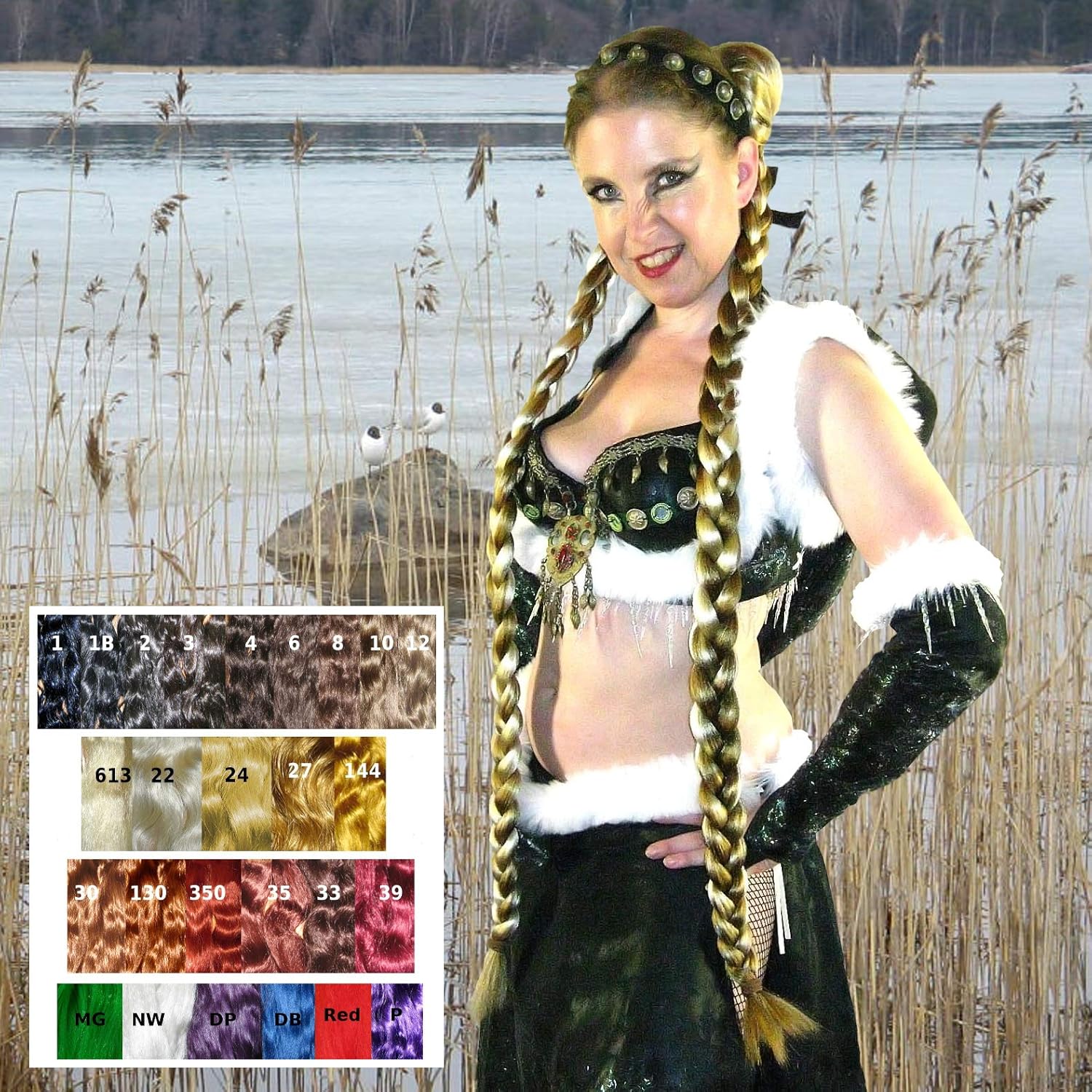 Amazon Com Braid Plait Hair Piece Custom Color 36 Braided Formal