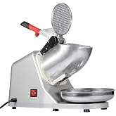 Saicool Electricice Ice Shaver Machine, Ice Grinding Machine Stainless Steel Shaved Ice Machine Snow Cone Maker for Home and Commercial Use frozen beverage machine, 300W 2000r/min 143 lbs