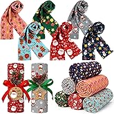 Halfchet 6 Pcs Christmas Scarf for Women Soft Lightweight Scarf Winter Holiday Festival Scarves for Xmas Party Present