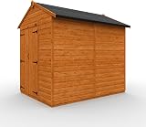 TigerFlex Shiplap Apex Shed 8x6 ft Double Door Red Cedar Garden Wooden view 8