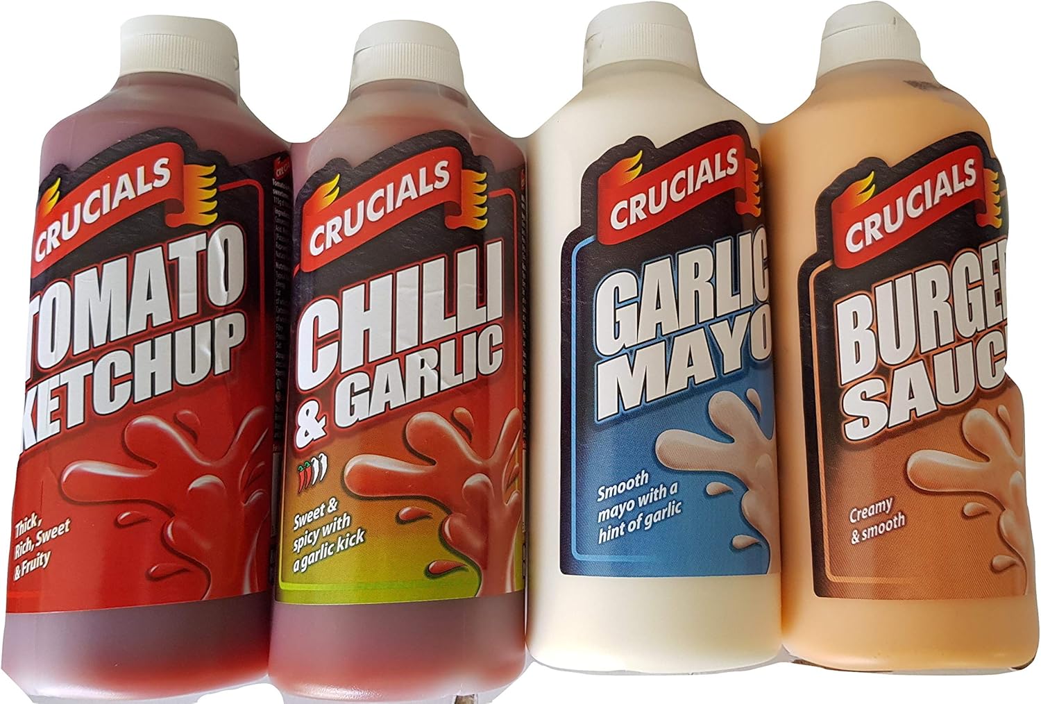 Sauces Bundle, Tomato Ketchup, Chilli & Garlic, Garlic Mayo, Burger