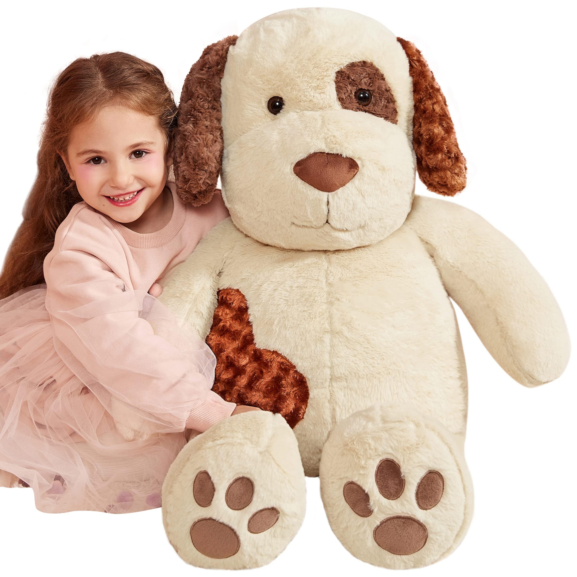 IKASA Giant Dog Stuffed Animal Plush Toy,78cm Large Puppy Cute Jumbo Soft Toys,Huge Big Size Fluffy Plushy Fat Oversized Plushie,Gifts for Kids — image 1