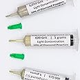 TechDiamondTools Kit of 3 Diamond Lapping Paste Polishing Compound USA Made 400 600 1050 Grit Lapping Compound for Rock Glass Metal Jewelry Resin Marble with 10% of Diamond Powder