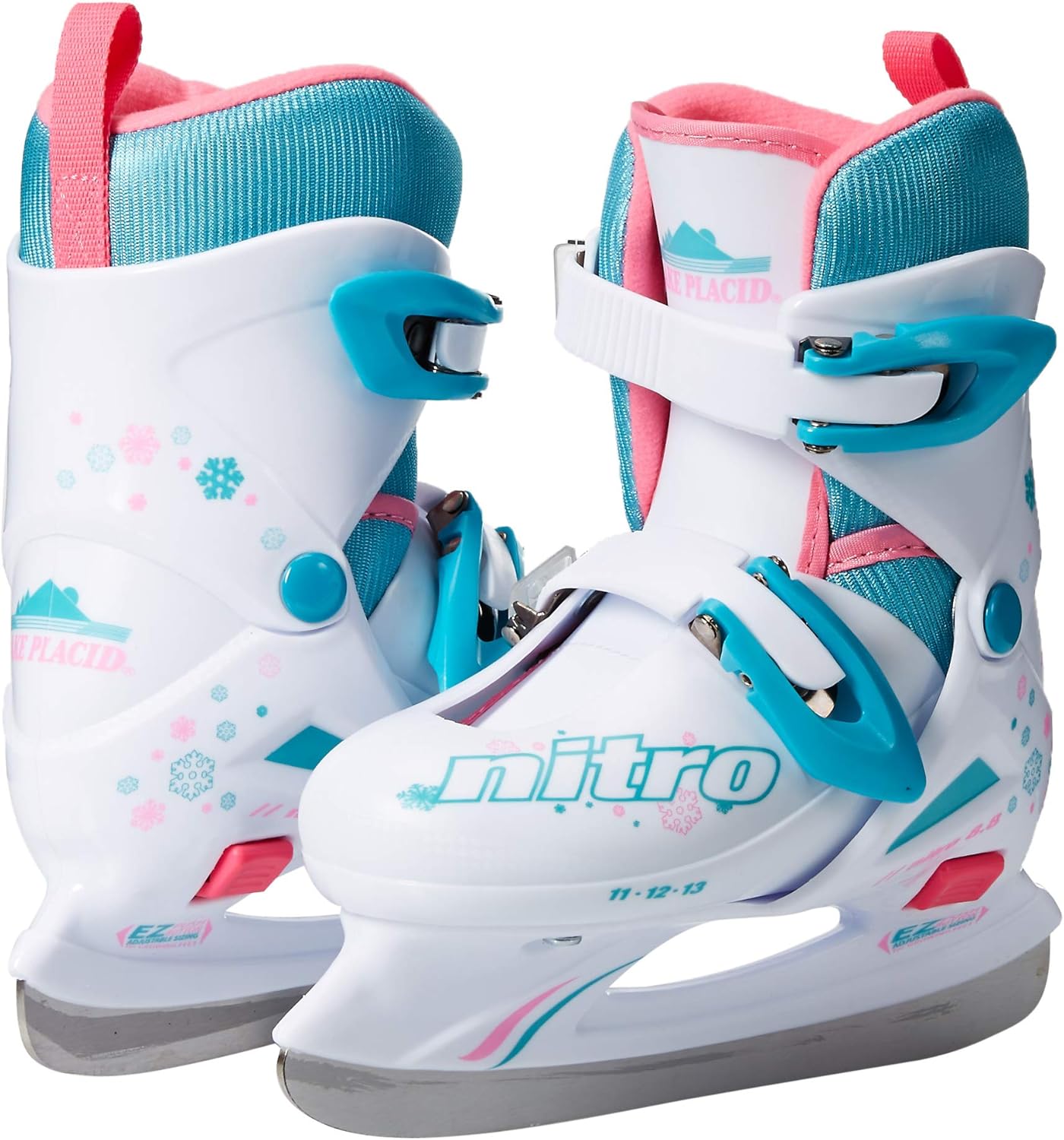 Lake Placid Girls Nitro 8.8 Adjustable Ice Skates : Sports & Outdoors