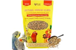 Birds LOVE All Natural Garden Blend Bird Food for Small Birds - Lovebirds, Cockatiels, Parakeets and Parrotlets 2lb