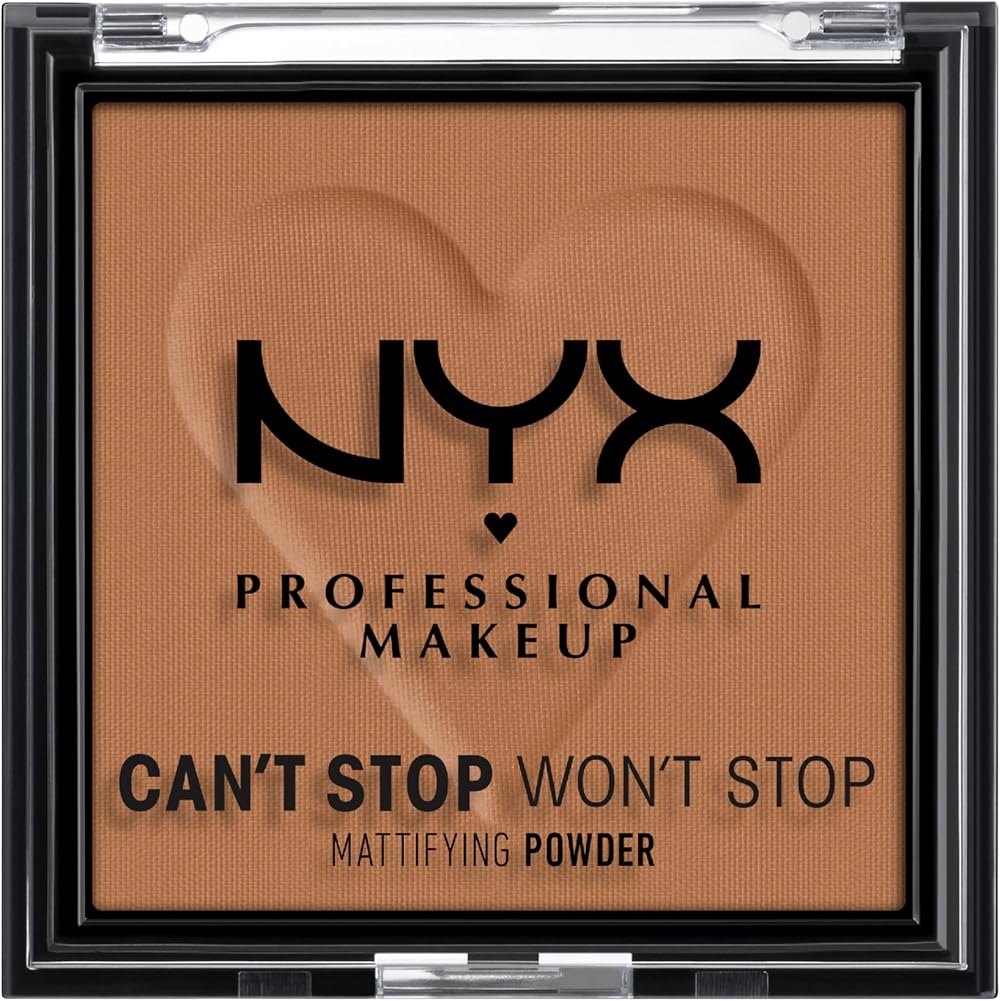 NYX Can't Stop Won't Stop Matte Powder Mocha 0.28 oz Lightweight Oil-Absorbing
