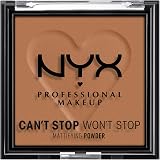 NYX Can't Stop Won't Stop Matte Powder Mocha 0.28 oz Lightweight Oil-Absorbing