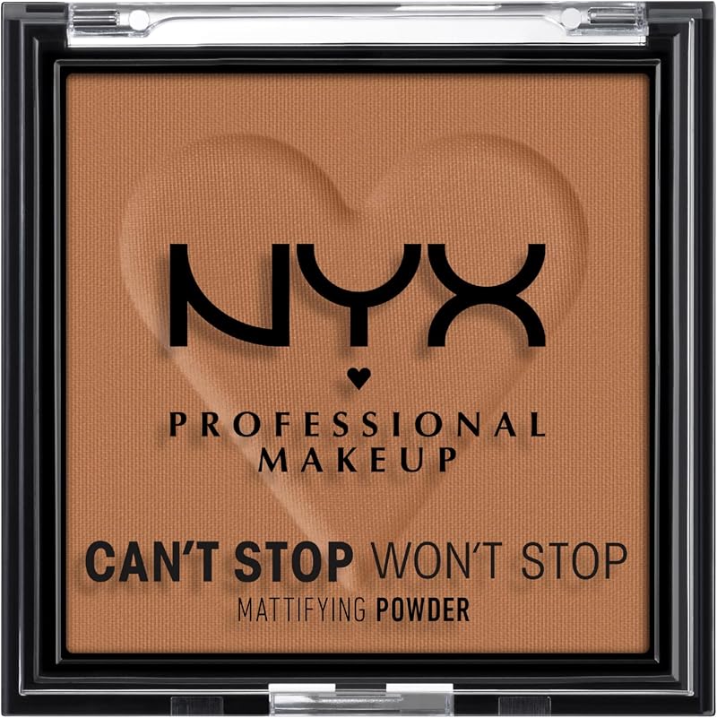 NYX Can't Stop Won't Stop Matte Powder Mocha 0.28 oz Lightweight Oil-Absorbing