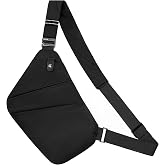 OSOCE Crossbody Sling Bag, Water-Resistant Anti Theft Chest Pack | Multi-Pocket, Reflective Safety Strips, Adjustable Shoulder Strap, Lightweight, Suitable for Travel Hiking Commuting Outdoor