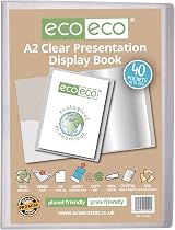 eco-eco A2 40 Page Clear Presentation Display Book 50% Recycled eco104