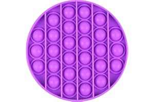 All-New Totti Pop Fidget Toy Satisfying Big Push it Bubble Fidget Sensory Toy Stress and Anxiety Relief Novelty Gift for Both Children and Adults | Round, Purple