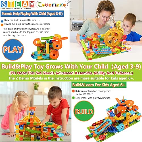 COUOMOXA Marble Run Building Blocks Compatible Classic Big