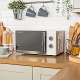 Russell Hobbs Honeycomb 17L 700W Solo Microwave 5 Power Levels White view 3