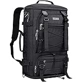 WITZMAN Travel Backpack for Men Convertible Large Carry on Backpack with Shoe Compartment for Airplanes Fit 17 Inch Laptop(B689 Black)