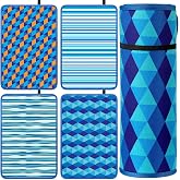 Drydiet 4 Pcs Poolside Mats for Edge of Pool Poolside Seating Mat, Elegant