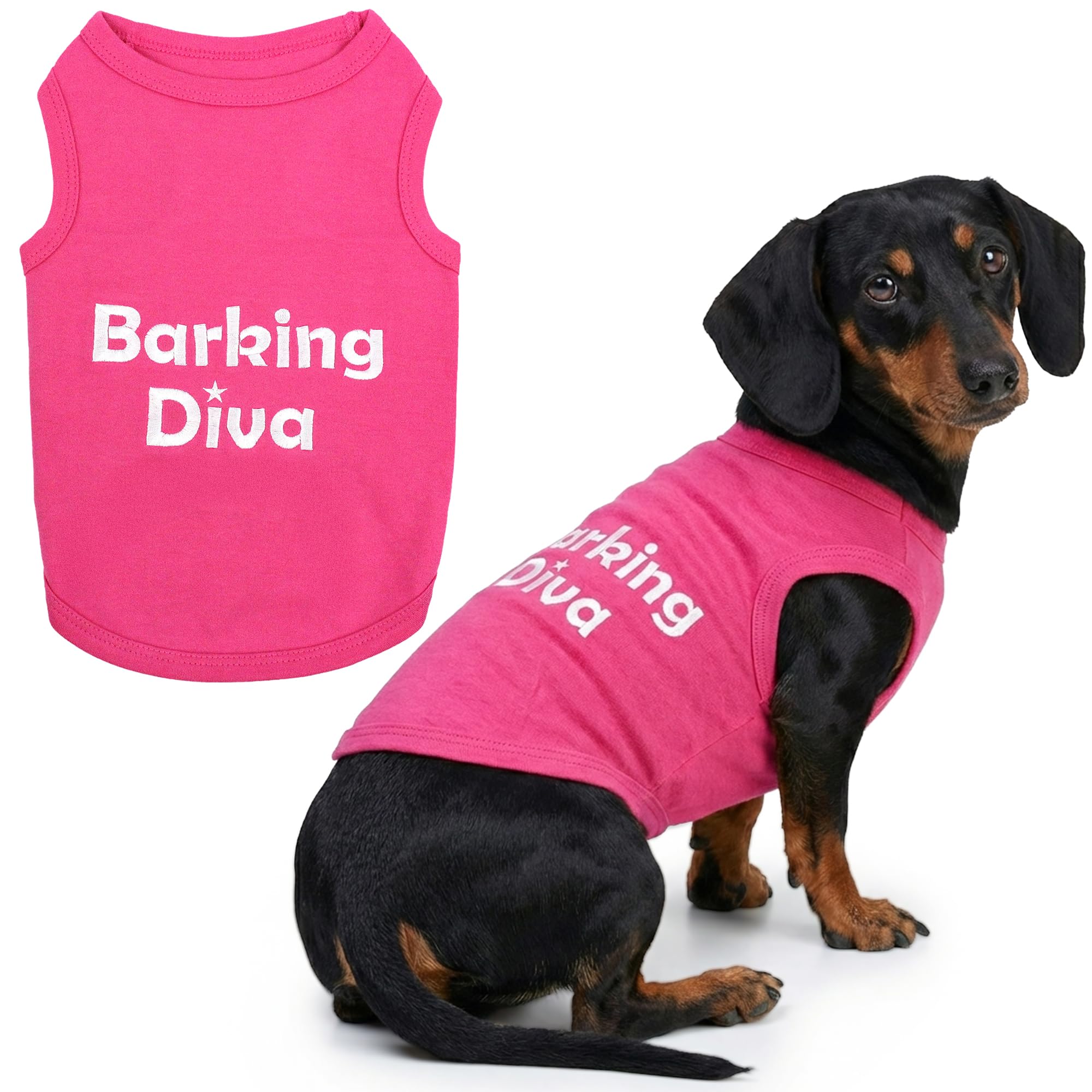 Parisian Pet Barking Diva Dog T-Shirt, X-Large