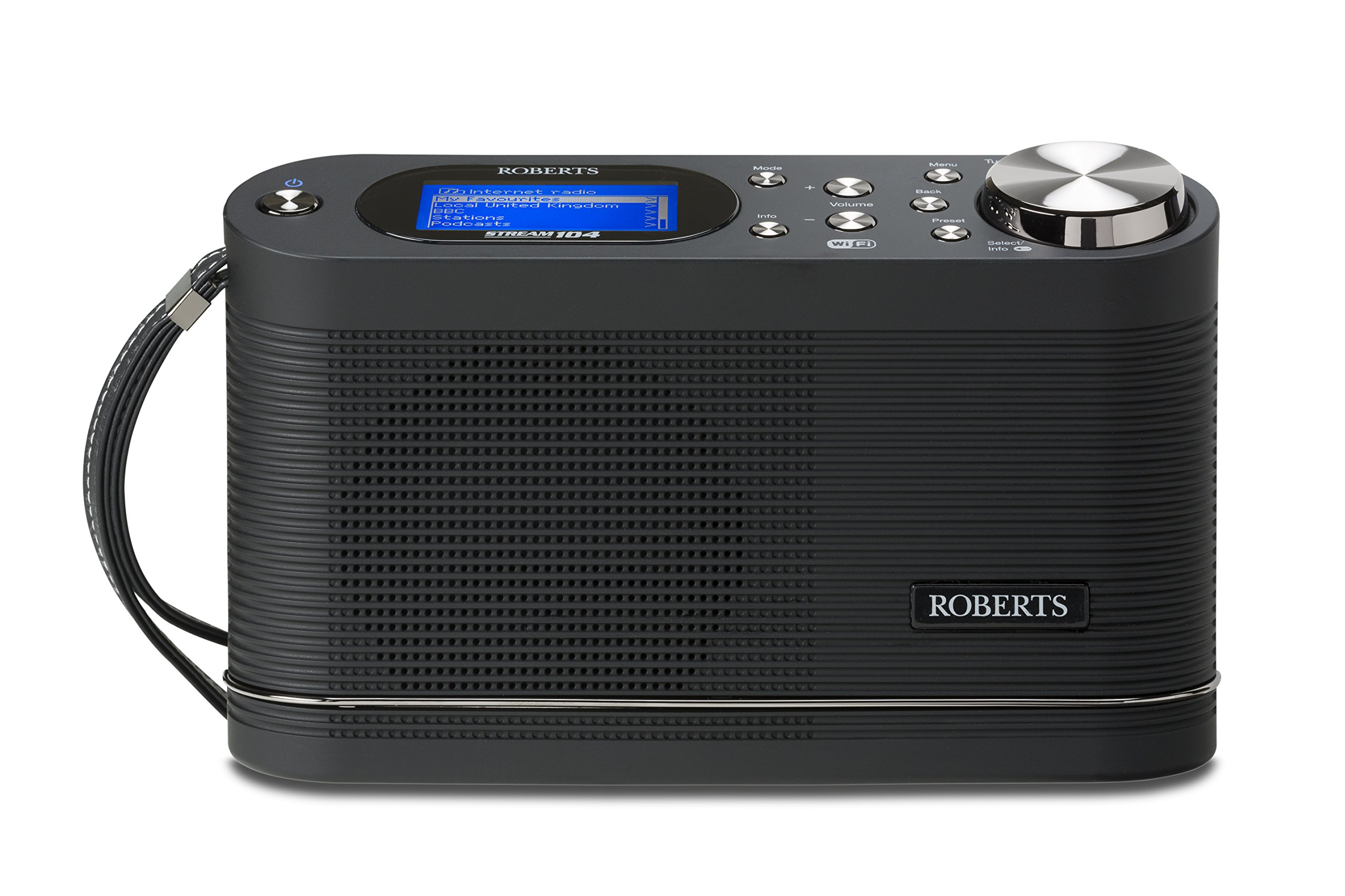 Roberts Radio Stream104 Portable DAB/DAB+/FM/WiFi Radio with