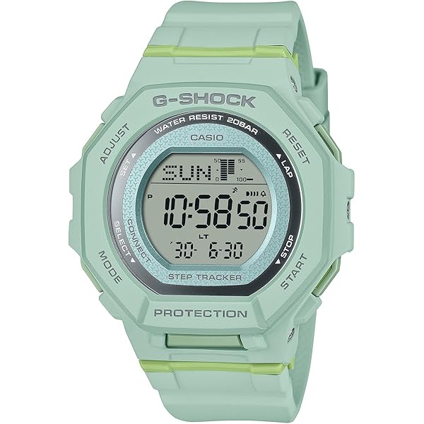 カシオ　G-SHOCK G-8100B ペールグリーン G-Shock G-STEEL GST-B400CD-1A3 has a green ion plated bezel - G