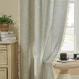 Joydeco Blue Floral Boho Curtains 84 Inch 2 Panels Rod Pocket view 8
