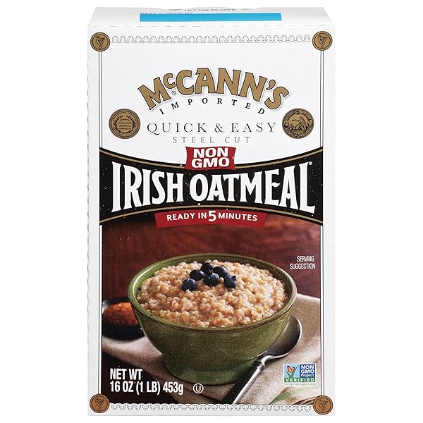 MCCANN’S IRISH OATMEAL, QUICK & EASY STEEL CUT OATS, 16 OUNCE