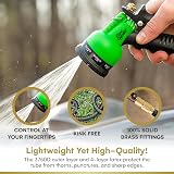 Flexi Hose Extendable Garden Hose 15m 8-Pattern Spray Gun Brass Fittings view 4