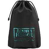 Gamegenic Arkham Horror: The Card Game Premium Chaos Tokens + Token Bag | 44 Acrylic Chaos Tokens &amp; Cylindrical Hidden-Draw Bag, Official Deluxe LCG Upgrade Accessory
