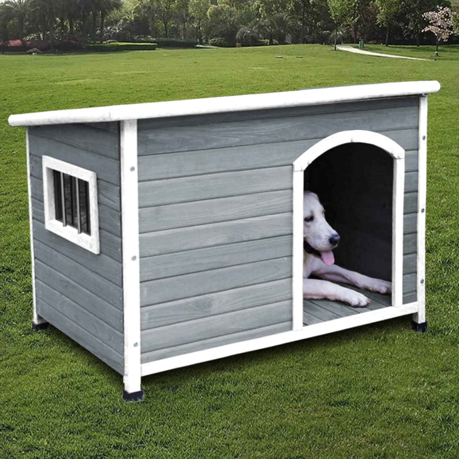 ROCKEVER Dog Houses for Medium Dogs 