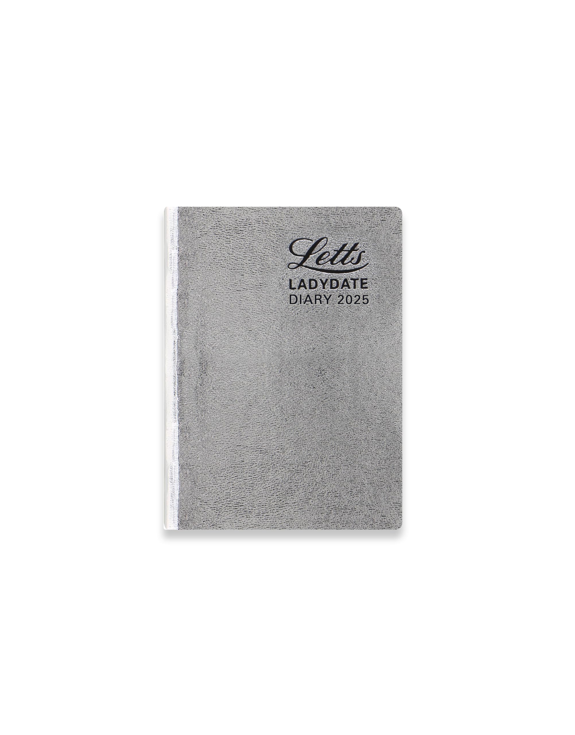 Letts of London Ladydate Mini Pocket two days per page 2025 diary - silver