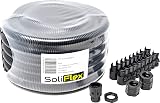 ArmaKit SoliFlex Flexible Conduit 20mm 10 m Coil with 10 Glands and Locknuts