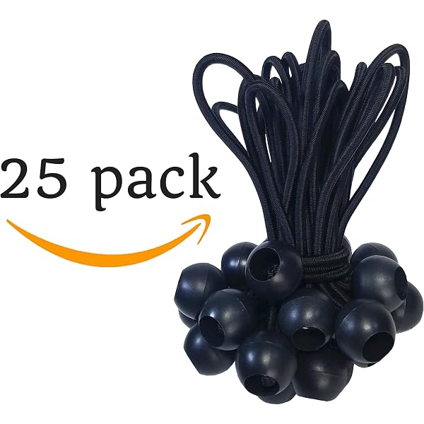 Amazon Com Sgt Knots Patio Umbrella Bungee Strap Cord With Ball Long Lasting Highly Flexible Durable Umbrella Tie 1 Pack Black Garden Outdoor