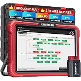 KINGBOLEN K10 Pro Bidirectional Scan Tool 10" OBD2 Scanner Topology Map | ECU Code, 41+ Reset Service, Bluetooth OBD2 Scanner Full System, FCA AutoAuth, CANFD &amp; DOIP, 2 Years Update, V.A.G Guided