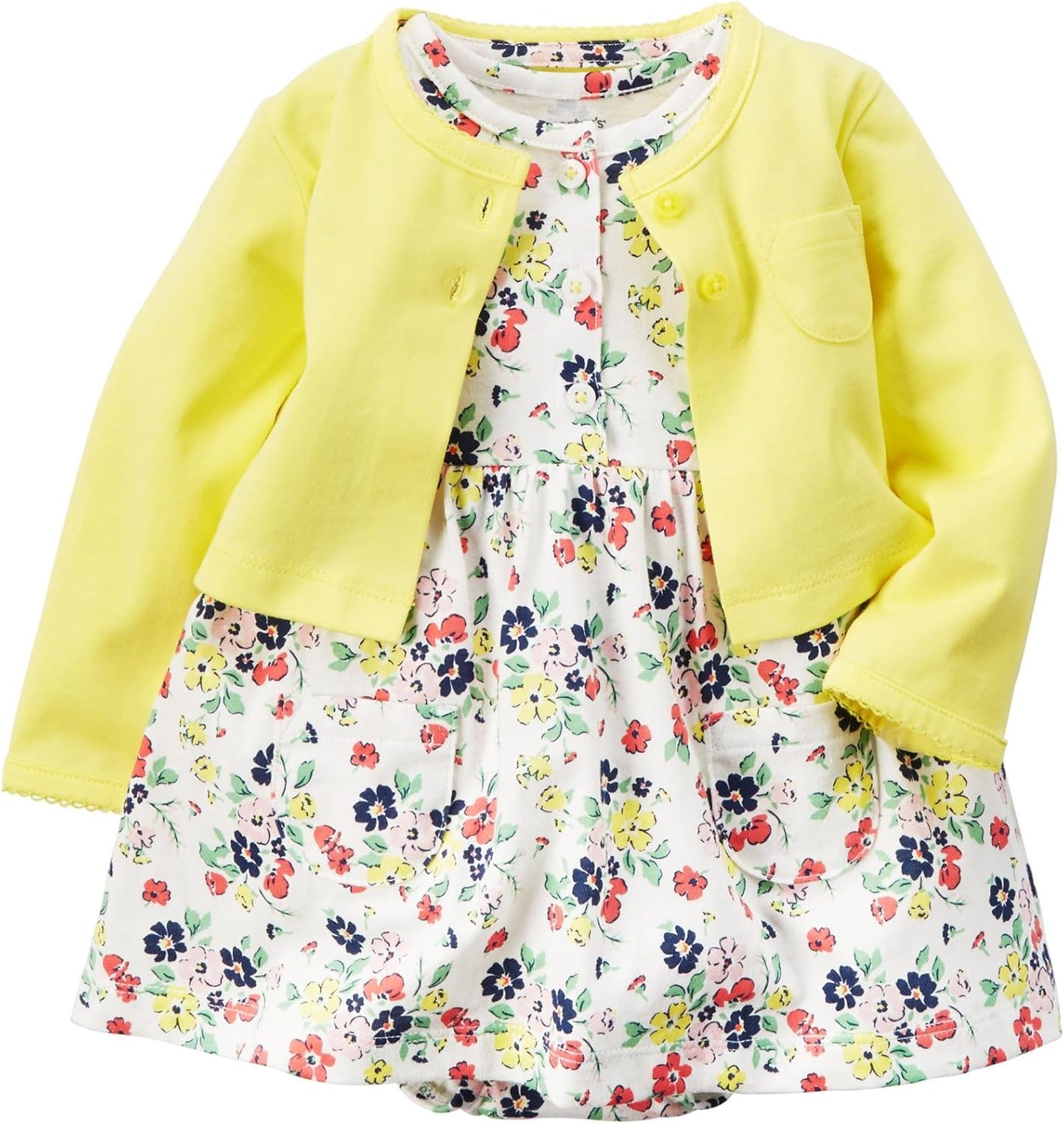 carters yellow floral dress