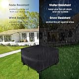 Unicook 38 Inch Square Fire Pit Cover, Waterproof & Heavy Duty Protection view 4