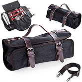 TREELF Portable Bartender Bag Travel Bartender Bag Canavs Bar Kit Bag for Carrying Bar Tools Perfect Storage (Bag Only) (Bag without Tools)