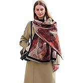 Wander Agio Winter Pashmina Shawls and Wraps Blanket Fashion Shawl Decoration Scarves Handmade Embroider Womens Paisley Scarf